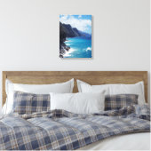 Hawaii, Kauai, Wellen aus dem Pazifik Leinwanddruck (Insitu (Schlafzimmer))