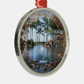 Hawaii Keepake-Ornament Ornament Aus Metall (Rechts)