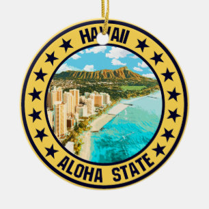 Hawaii Keramik Ornament