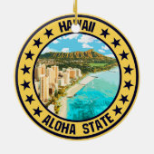 Hawaii Keramik Ornament (Hinten)