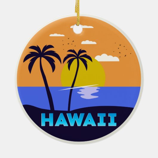 Hawaii Keramik Ornament (Hinten)