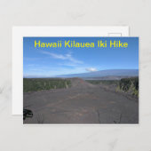 Hawaii Kilauea Iki Wandern Postkarte (Vorne/Hinten)