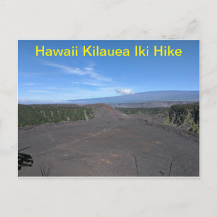 Hawaii Kilauea Iki Wandern Postkarte