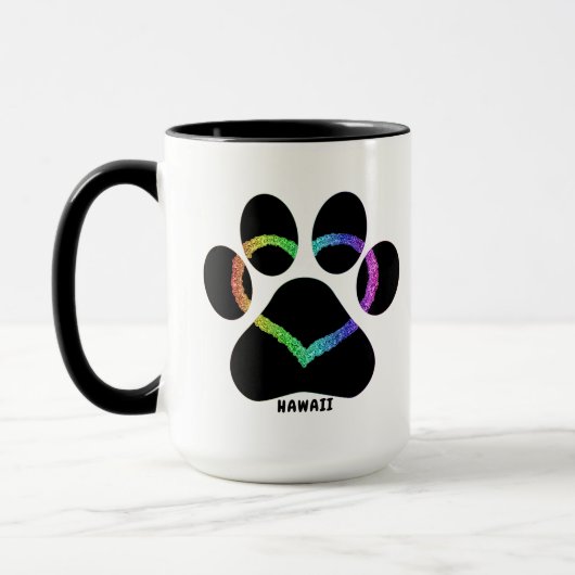 Hawaii Kitty Liebe Rainbow Tasse (Links)