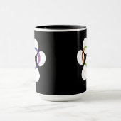 Hawaii Kitty Liebe Rainbow Tasse (Zentrum)