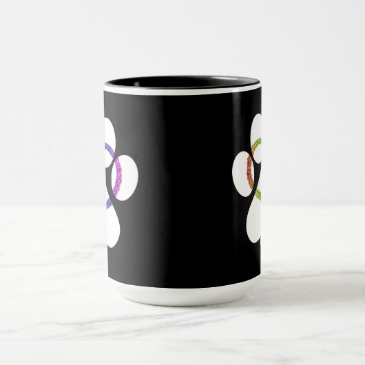 Hawaii Kitty Liebe Rainbow Tasse (Zentrum)