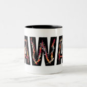 Hawaii koi Fisch Dunkelkaffee Tasse (Mittel)