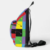 Hawaii Kontur Pop Art Staat Muster Crossbody Bag (Rechts)
