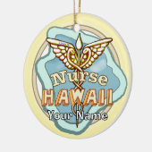 Hawaii Krankenpfleger Caduceus Keramik Ornament (Links)