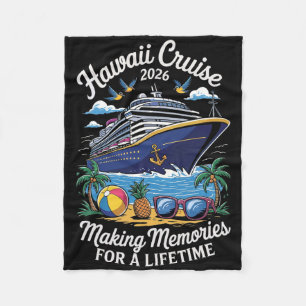 Hawaii-Kreuzfahrt 2026 Urlaubsreise passende Famil Fleecedecke