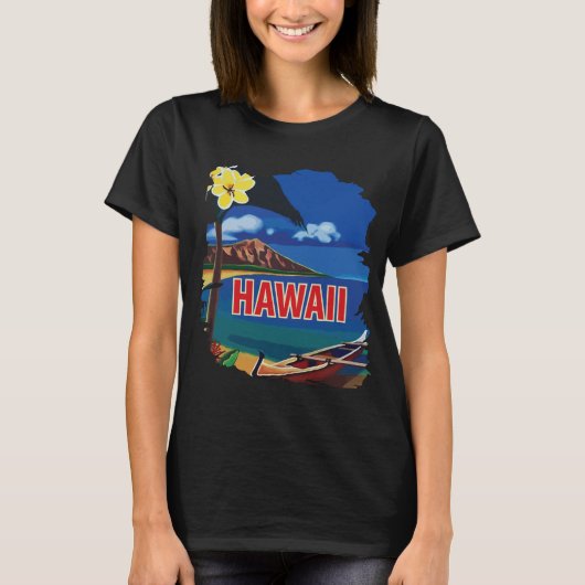 Hawaii-Küste T-Shirt (Vorderseite)