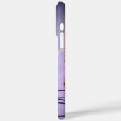 Hawaii Küstenpalmen Lila Gebirge Name Case-Mate iPhone Hülle (Rückseite / Links)