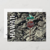 Hawaii Lava Stopp Travel Postkarte (Vorne/Hinten)