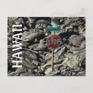 Hawaii Lava Stopp Travel Postkarte