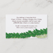 Hawaii-Lei1 Visitenkarte (Rückseite)