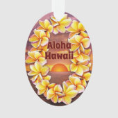 Hawai'i Lei mit Aloha Acrylic Ornament (Vorderseite)