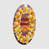 Hawai'i Lei mit Aloha Acrylic Ornament (Vorderseite)