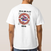 Hawaii-Leibwächter-Brandung: BRANDUNG GROSS T-Shirt (Rückseite)
