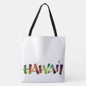 Hawai'i Lettering - farbenfroher Hawaii Beach Fun Tasche (Vorderseite)