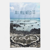 Hawaii Liebe Foto Geschirrtuch (Vertikal)