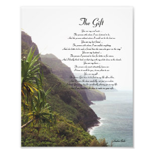 Hawaii Liebesgedicht Fotodruck