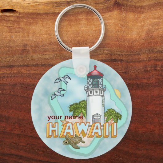 Hawaii Lighthouse Schlüsselanhänger (Vorderseite)