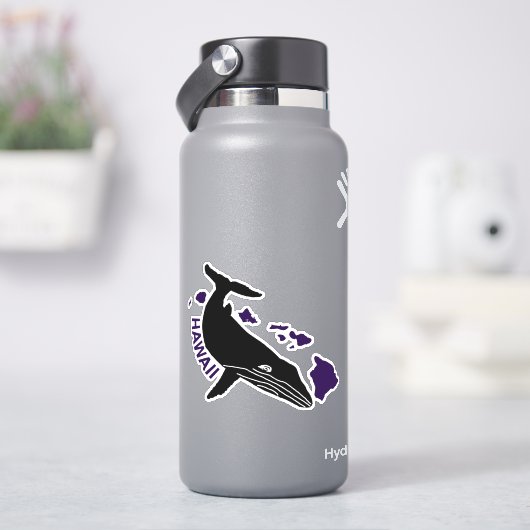 Hawaii Lila Islands Humpback Sticker (HydroFlask)