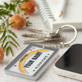 Hawaii-Lizenzschild (anpassbar) Schlüsselanhänger (Vorderseite rechts)