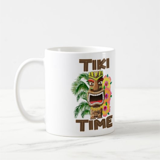 Hawaii Luau Tiki Time Kaffeetasse (Links)