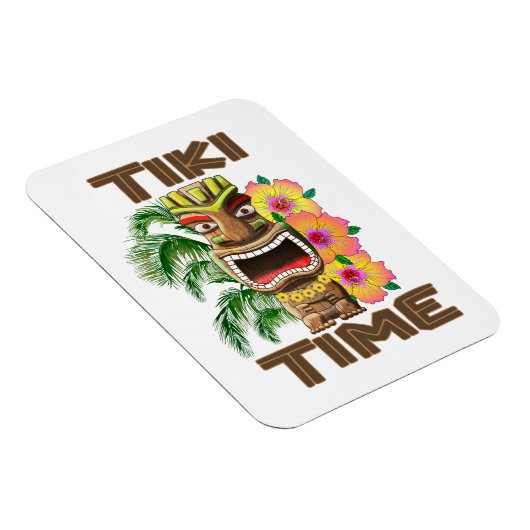 Hawaii Luau Tiki Time Magnet (Rechte Seite)
