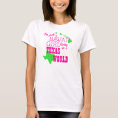 Hawaii-Mädchen-… Texas-Welt T-Shirt (Vorderseite)