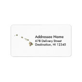 Hawaii Map Address Label Adressaufkleber (Vorne)