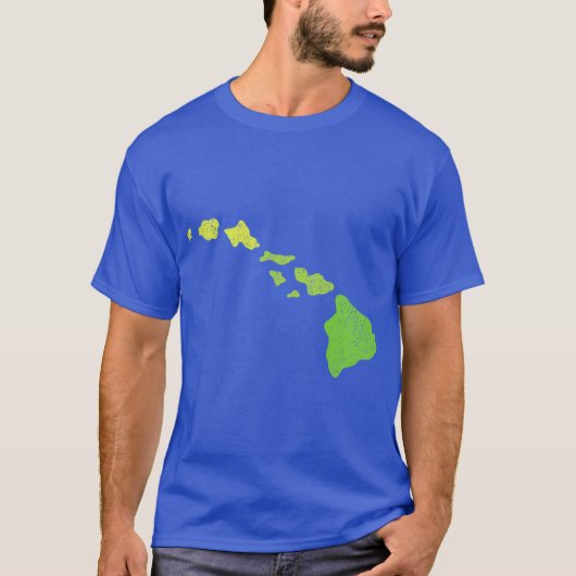 Hawaii Map Hawaiian T-Shirt (Vorderseite)