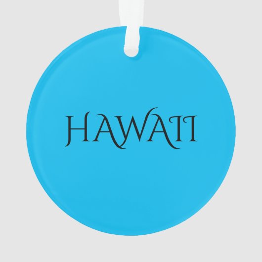 Hawaii Map  Ornament (Rückseite)