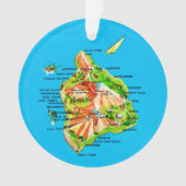 Hawaii Map  Ornament (Vorderseite)