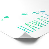 Hawaii Map Poster (Ecke)