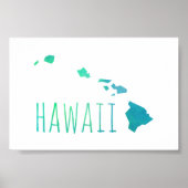 Hawaii Map Poster (Vorne)