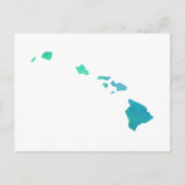 Hawaii Map Postkarte (Vorderseite)