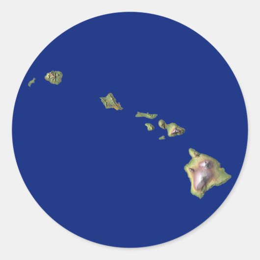 Hawaii Map Sticker (Vorderseite)