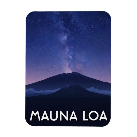 Hawaii Mauna Loa Reise Magnet (Vertikal)