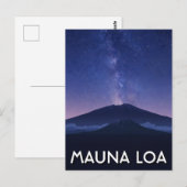 Hawaii Mauna Loa Reise Postkarte (Vorne/Hinten)