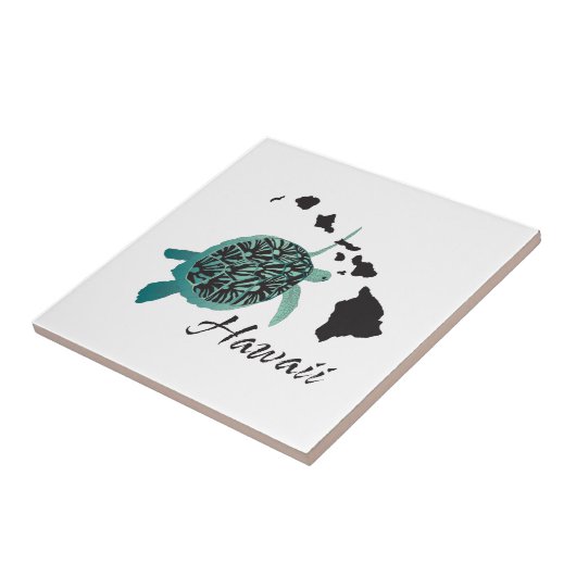 Hawaii-Meeresschildkröte Fliese (Seite)