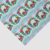 Hawaii Mele Kalikimaka Wreath Tissue Paper Seidenpapier (Ausschnitt)