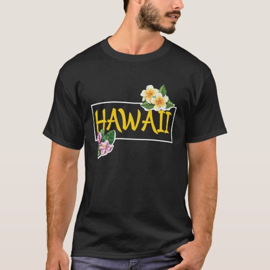 Hawaii mit hawaii-Blume Hawaii T-Shirt (Vorderseite)