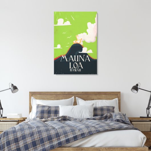 Hawaii Monte Loa Volcano Leinwanddruck (Insitu (Schlafzimmer))