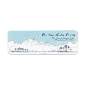 Hawaii Mountain Blue sky- Return Customizable (Vorne)