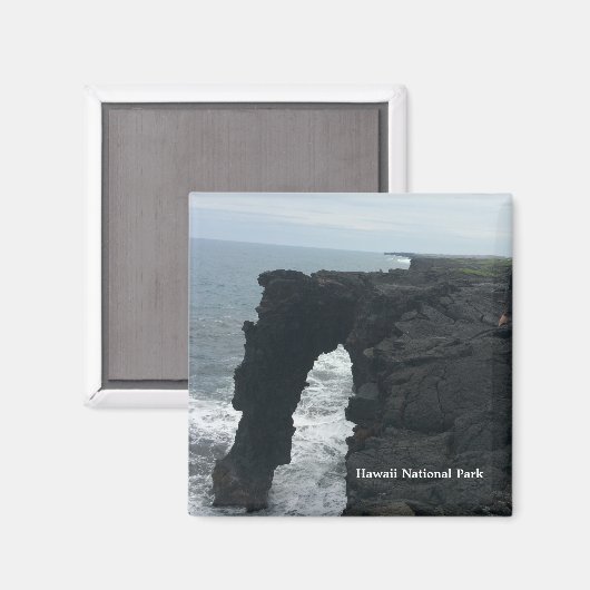 Hawaii Nationalpark Attraction Magnet (Vorderseite/Rückseite)