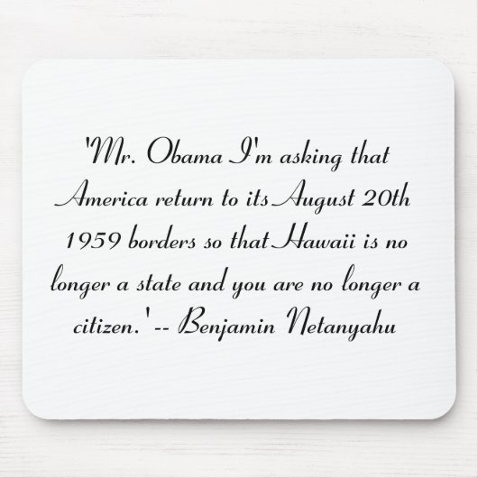 Hawaii nicht mehr ein Staat Mousepad (Vorne)
