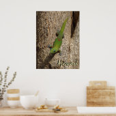 Hawaii niedliches Gecko-Außenposter Poster (Küche)