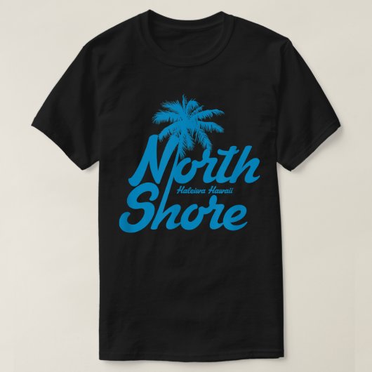 Hawaii North Shore Haleiwa Hawaii Palm Tree T-Shirt (Design vorne)